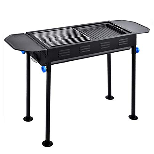 Barbecue Stainless steel folding grill, portable grill, household grill, charcoal grill, suitable for outdoor cooking camp