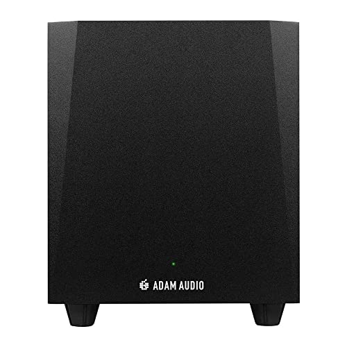 adam audio t10s 10-inch powered studio subwoofer bundle with 14-inch trs to xlr male to male balanced cable 10-feet 2-pack and focusproaudio 25-feet xlr cables 2-pack 5 items