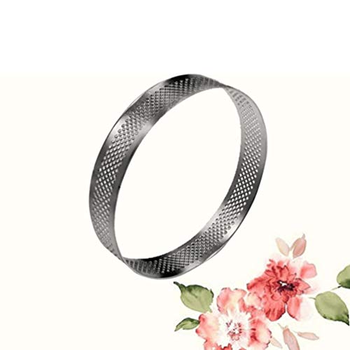 Cabilock Circle Tart Ring Round Baking Tin Non-Stick Coating Strong Stainless Steel for Pies - Image 4