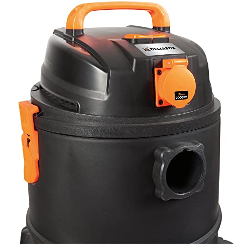 Aspirateur eau et poussière DC-WDE 1420-S P de DELTAFOX - 1 400 W, flexible Ø 36 mm de 2,5 m, câble de 2,5 m, 17kPA, cuve de 20 L, fonction de soufflage - incl. prise de courant - aspirateur universel - Image 4