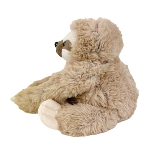 Inware 9234 - Faultier Fauli, mit Klettverschluss, 40 cm, beige, Kuscheltier
