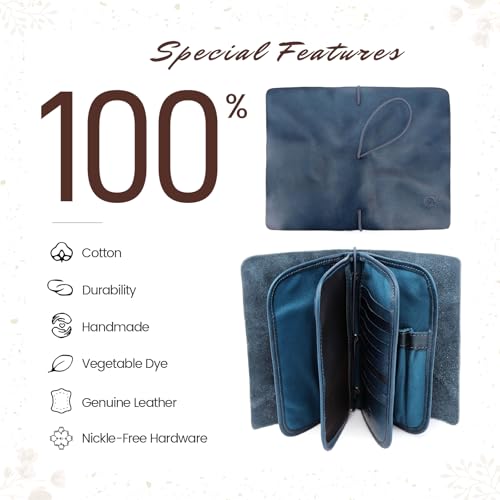 Image of OLD TREND Genuine Leather Nomad Organizer Travel Wallet | Women's Wallet Clutch Passport Holder