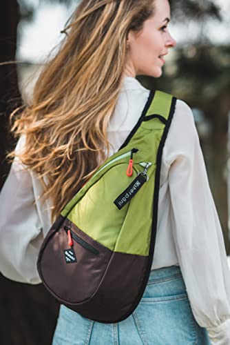 Image of Sherpani Esprit, Sling Backpack, 10L Travel Bag, Right-Handed Shoulder Sling Purse, Crossbody Backpack, Travel Gifts, RFID Protection (Cactus)