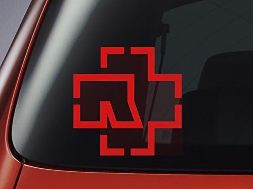 Vinyl Decal - RED Rammstein Logo - Car, Window, Wall, Laptop Sticker