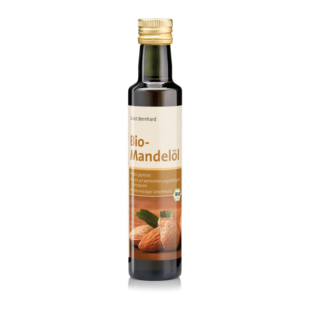 Sanct Bernhard Bio-Mandelöl Bio-Süßmandelöl – Speiseöl, kalt gepresst