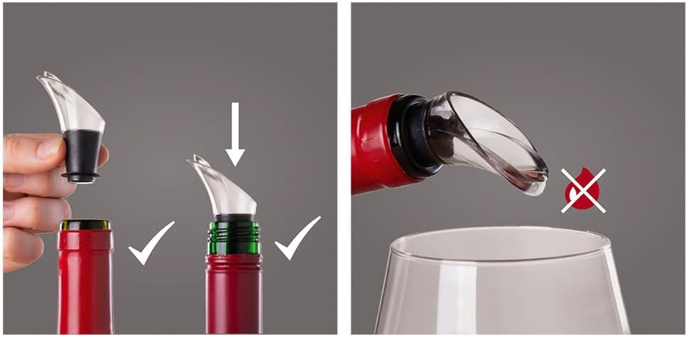 VACUVIN オリジナルプラス ブラックワインボックス + 防滴 + コンチェルトポンプ + グレーストッパー