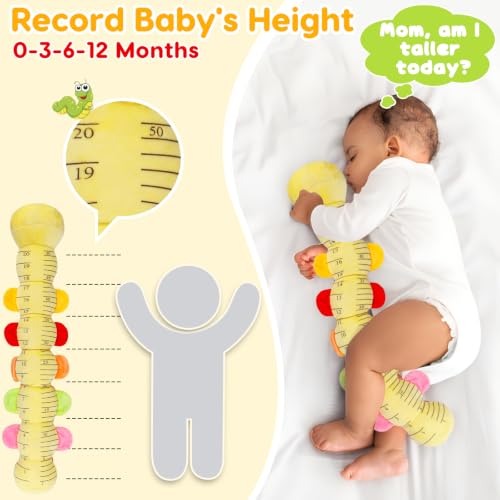 Image of Topsochir Baby Caterpillar Toys 0-3-6 Month Musical Stuffed Animal Plush Tummy Time Toy for Infant 6-12 Month Teething Sensory Toy with Crinkle Rattle Babies 0 2 3 4 5 6 Month Newborn Birthday Gifts