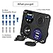Upgraded Kohree 12V USB Outlet with Individual Switch, 4 in 1 USB C Marine Socket Panel Waterproof Rocker Toggle Switches with QC3.0 USB & Type C PD Port, Cigarette Lighter Socket for RV Marine Boat