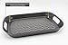 GenericJINCHENGYU ChopMaster Large Rectangular Anti Slip Serving Tray with Handle (Black)