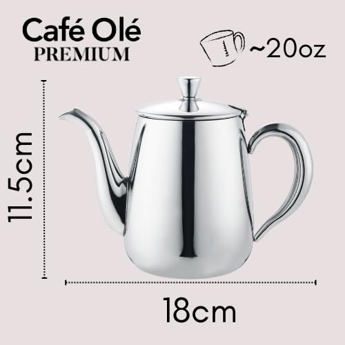Cafetière design classique finition miroir Café Olé Premium 570ml