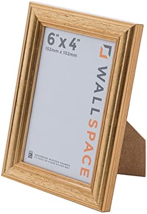 Wall Space A4 Gold Frame | Antique A4 Gold Picture Frames 297 x 210 | Gold A4 Picture Frames | Gold A4 Photo Frames perfect for A4 Certificate Frames and are made from WOOD and have REAL GLASS