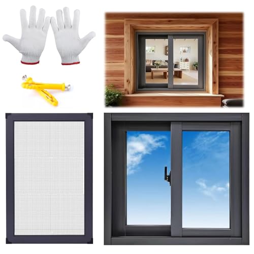 Ventana de aluminio para sótano con acabado negro antióxido duradero 2