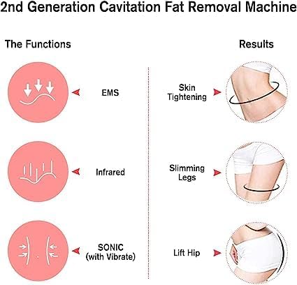 3 in 1 Body Slimming Device, Multifunction High Frequency Facial Machine Rejuvenates Skin Gives Toned Skin and Body Body Massager Device for Face, Arm, Waist, Belly, Leg, Hip
