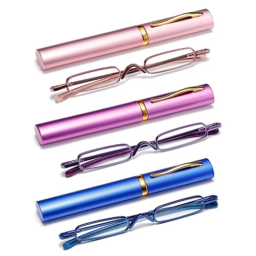 OWTXIS Mini Slim Pen Reading Glasses (3 Pack)