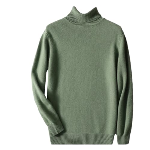 Men's Winter Merino Wool Sweater Thick Warm Turtleneck Pullover Large Size Basic Soft Jumper Tops