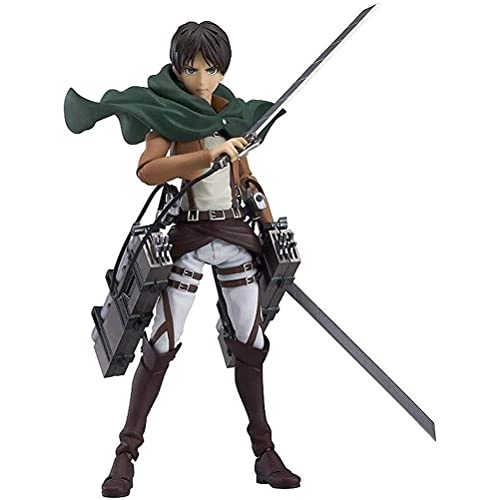 Levi Figure Eren Yeager Figures Cosplay Anime Toys PVC Figurine d'action Modèle Ornements Cartoon Doll Jouets pour enfants Cadeau