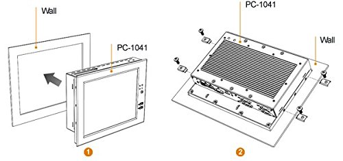 Image of LILLIPUT PC-1041 /C /T 10.4 inch AIO Industrial Computer with 800X600 Native Resolution 5 Wire Touch Screen Panel with 4 GB or RAM, 60 GB SSD and WiFi