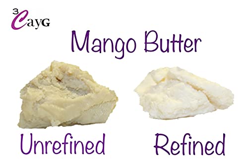 3Cayg Mango Butter All Natural 5Lb Bulk Wholesale Great For Whipped Body Butter Lotion & Soap Making Wild Harvested Naturally Refined #TOP4