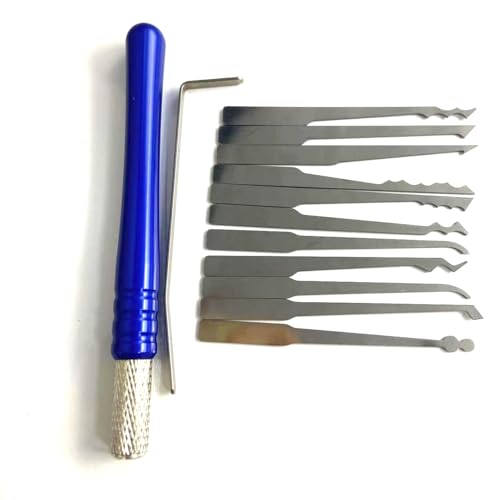 QiDAi New Lock Picking Tools Stainless Steel Pick Hook with Handle