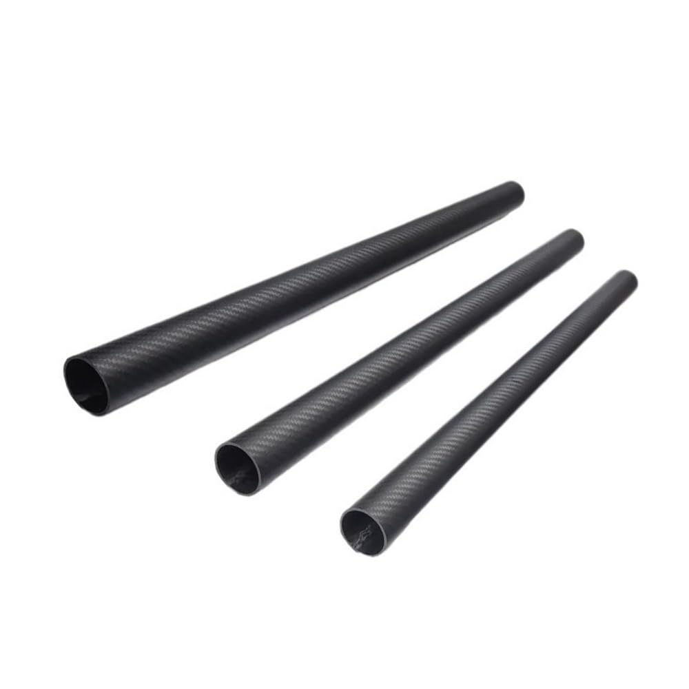 Tube en fibre de carbone composite 3K, longueur 600 mm, tissage sergé mat(14x12mm)