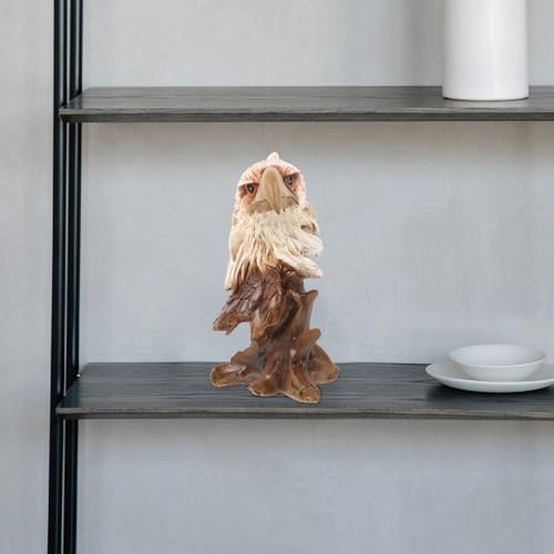 Présent unique tête d'aigle rétro en résine pour collectionneur - 7