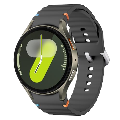 Image of SAMSUNG Galaxy Watch 7 Bespoke Edition 44mm Bluetooth AI Smartwatch w /Energy Score, Wellness Tips, Heart Rate, Sleep, Fitness, Dark Gray Sport Band, Green, US Version, 1Yr Manufacturer Warranty