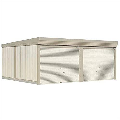 Amazon タクボガレージ カールフォーマ Cs 6253 一般型 標準型 2台用 シャッター車庫 ガレージ ムーンホワイト カーポート 車庫