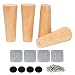 Produktbild BQLZR, Ersatz-Möbelbeine, Holzfarben für Stühle, Sofa, 15 x 5,8 x 3,8 cm, 4 Stück