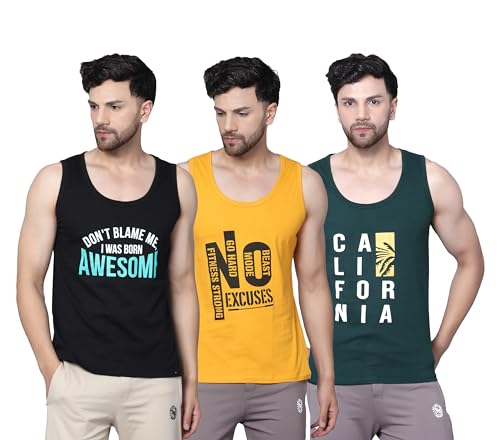 Image of Designer Men Vest Versatile Cotton Sando /Baniyan /Ganji for Boys - Perfect for Gym Workouts, Vacations, and Beaches