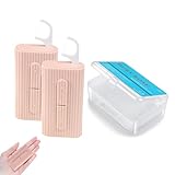 Holy rose Portable Dental Floss Dispenser 2 Box, Portable Floss Picks Case with Adult Floss Sticks 80 Count,Flossers Toothpicks Boxs Perfect for...