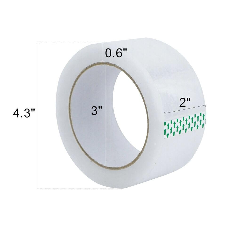 GERRIT 36 Rolls Clear Carton Sealing Packing Tape Box Shipping 2 mil 2