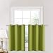 NICETOWN Fresh Green Curtains for Window - Easy Care Home Decor Curtain Panels with Grommet Top (29W by 36L + 1.2 inches Header, Fresh Green, 2 Panels)