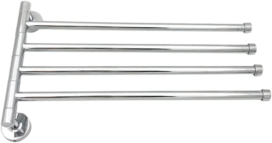 FMURY Bathroom Towel Rack 360 Degree Rotatable Towel Holder Space Steel Towel Hanger Kitchen Shelf