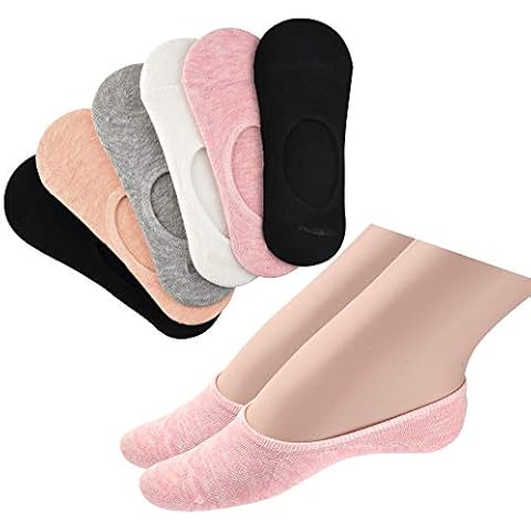FEPITO Chaussettes Invisibles en Coton Cover
