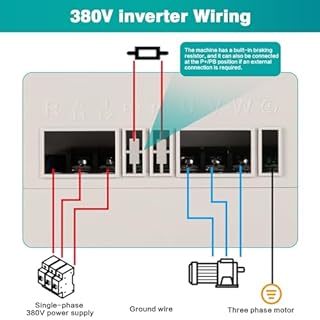 Jadeshay Inverter per Motori Trifase Convertitore di Frequenza Trifase Regolatore di velocità VFD Ingresso 380V Uscita 380V Trifase per 4KW Regolatore di velocità Motore