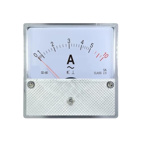 Amperímetro de CA de sobrecarga SD80 con puntero analógico y formato de 2 cachés de 1 unidad 3