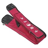Toyvian Schwerttasche aus Canvas mit Verstaubarem Schultergurt Rote Tai Chi Aufbewahrungstasche für Kampfsport und Tai Chi Schwerter Praktische Tragetasche für Transport
