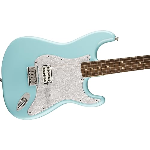 Fender Tom Delonge Strat RW Daphne Blue – Guitare Électrique - Les Beatles, Paul McCartney, John Lennon, RIngo Starr, George Harrison Fender Tom Delonge Strat RW Daphne Blue - Guitare Électrique – Image 6