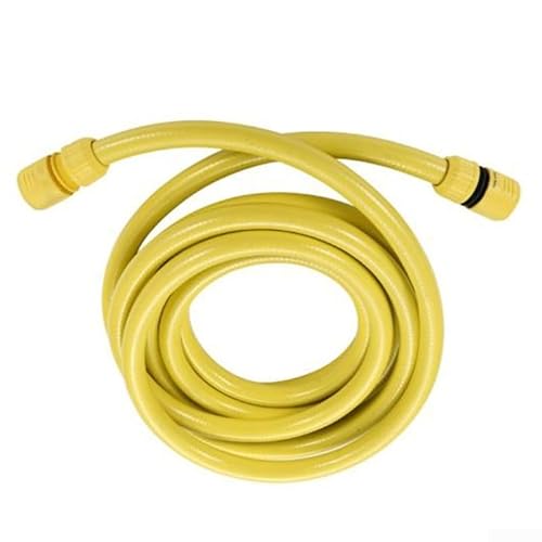 Snowchecking Kit de extensión de manguera de jardín, 2 m/6 m, 5 puntos, tubo de entrada de agua amarillo, kit de manguera de agua para riego y jardinería (2 m)