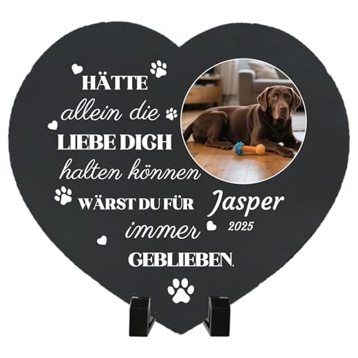 Umitive Personalisiertes Hundegrab-Mal