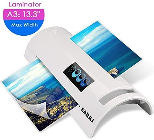13-inch Thermal Laminator, A3/A3/A6 Laminator, Thermal Laminating Machine withJam-Release Switch, Fast Warm-up and Quick Laminating Speed for Home, Office and School ¡­