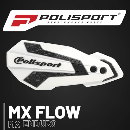 Polisport 8308200010 - Paramani Mx Flow 1 Punto Di Fissaggio Mx-Style In Plastica Con Kit Di Montaggio Incluso Compatible Con Motocicletas Kawasaki, Yamaha, Suzuki En Color Bianco/Nero - 5