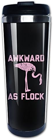 Awkward As Flock Flamingo Travel Mugs Stainless Steel Coffee Cup