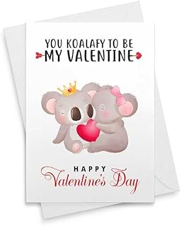 Cute Koala Pun Card - Romantic Card, Cute Love Card, Funny Valentines Day, Greeting Card, Love Greeting, Funny Love Card [00435]