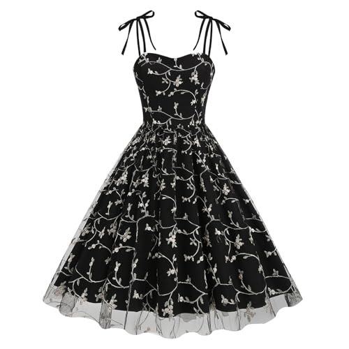 Robe de cocktail des années 1950 rockabilly pour soirée festive