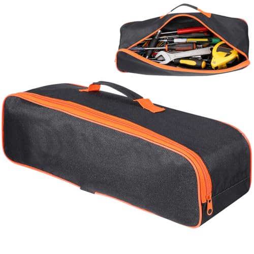 Veemoon Car Vacuum Cleaner Tool Bag, Car Cleaner Tool Organizer Small Vacuum Storage Case,Wet Dry Handheld Portable Durable Storage Pouch for Auto Cleaning and Hair Dust (Black, 5.5 * 16.5Inch)