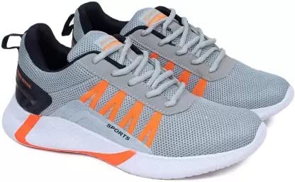 Image of Trendy Running Shoes for Men Sneakers for Men (Color- Grey) Size-10(2) L