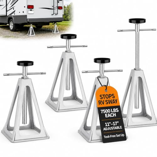 RV Stabilizer Jacks Set of 4, 7500 lbs Each Aluminum RV Stac...