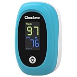 Checkme Pulse Oximeter Fingertip Oxygen Saturation Monitor with SPO2|Pulse Rate|PI, Portable Finger Oxygen Meter, Rotatable LCD Display, Batteries & Lanyard (KS-2)