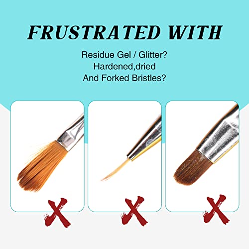 LOUINSTIC Acrylic Nail Brush Cleaner - Quickly Clean Gel/Acrylic Nail Brushes, Paint Brushes, Airbrushes, Art Tools, Nail Brush Cleaner Conditioner Preserver and Restorer 4 OZ